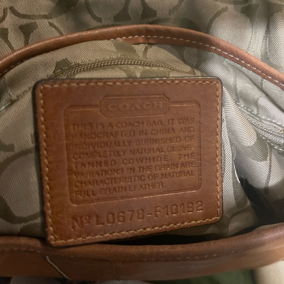 COACH Vintage Tan Leather Bag. EUC - Picture 6 of 14